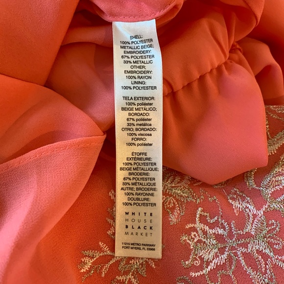 WHBM coral boho dress - Picture 5 of 8